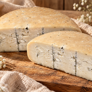 Gouda kozia z przerostem pleśni