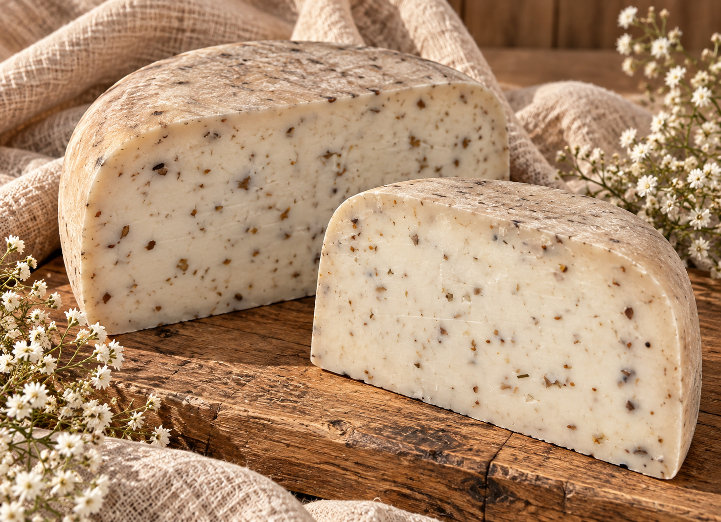 Gouda kozia z owocami leśnymi